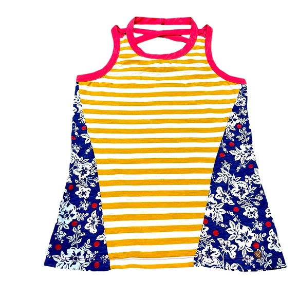 Matilda Jane Other - Matilda Jane 435 girls size 14 sleeveless swing top with lattice detail in back